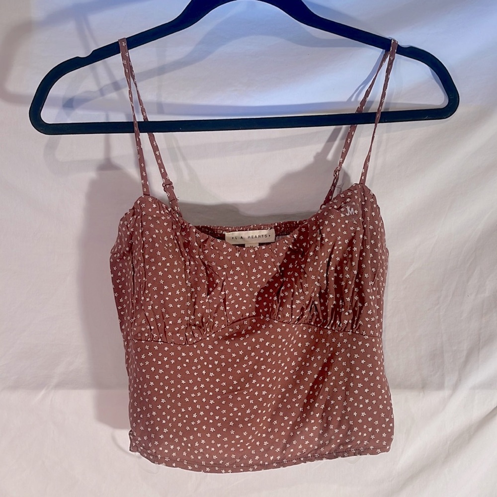 NEW LA HEARTS CROP TANK